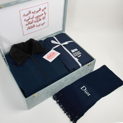 سديري رجالي شتوي مبطن بفرو مع سحاب جوخ مع قماش وشا...