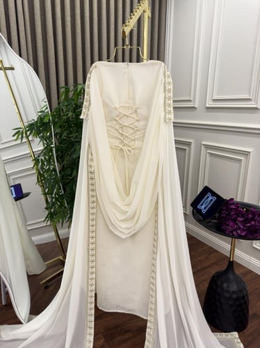 جلابيه رمضان نسائية قماش باربي تطريز كمبيوتر