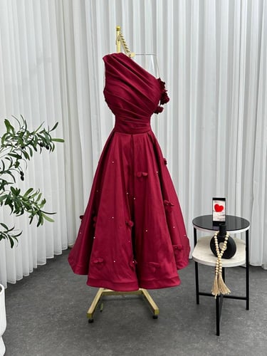 فستان سهرة قماش ميكادو