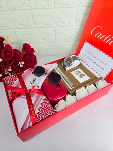 طقومات وبكسات هدايا رجالي قماش ماركة كارتير مع توا...