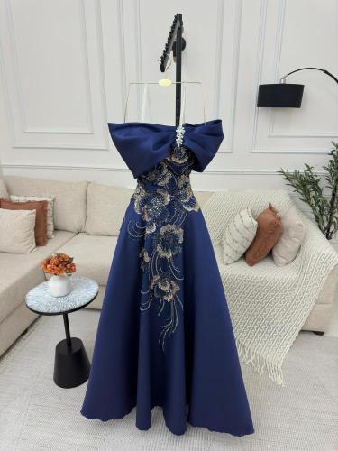 فستان نسائي سهره قماش ميكادو