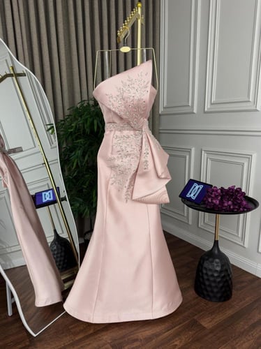 فستان سهرة قماش ميكادو