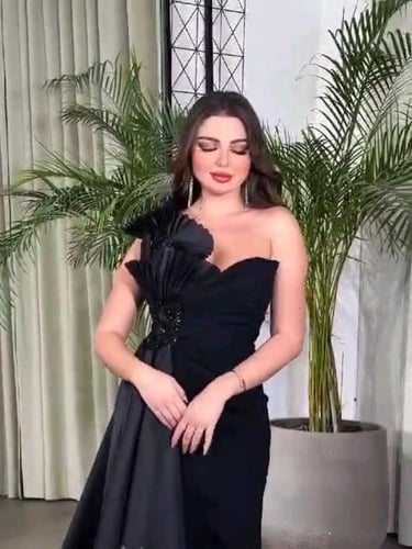 فستان نسائي سهره قماش ميكادو