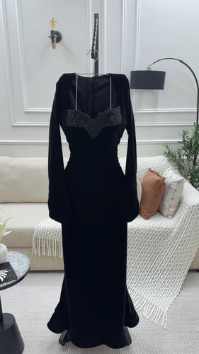 فستان نسائي سهره قماش مخمل