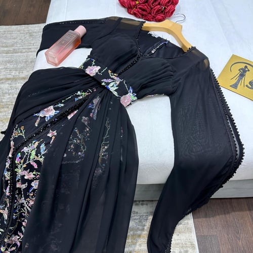 فستان نسائي سهره قماش جورجيت