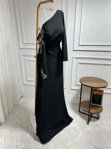 فستان نسائي سهره خامة باربي مع كريستال