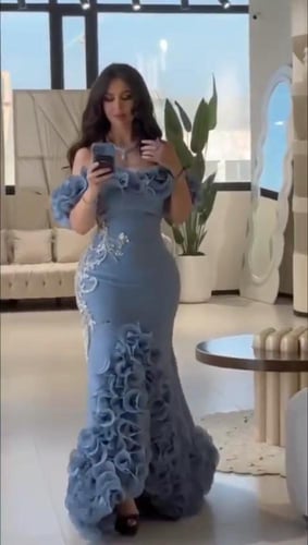 فستان نسائي سهره قماش لكرا ستريتش