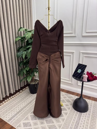 فستان نسائي سهره قماش ميكادو