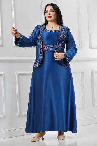 جلابية ستان ارماني تطريز
