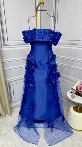 فستان نسائي سهره قماش ميكادو