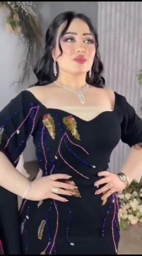 فستان نسائي سهره قماش كريب ستريتش