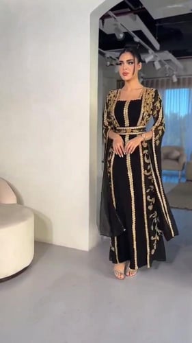 فستان نسائي سهره قماش شيفون مبطن باربي