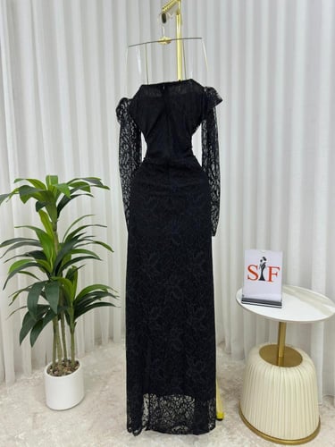 فستان سهرة قماش دانتيل