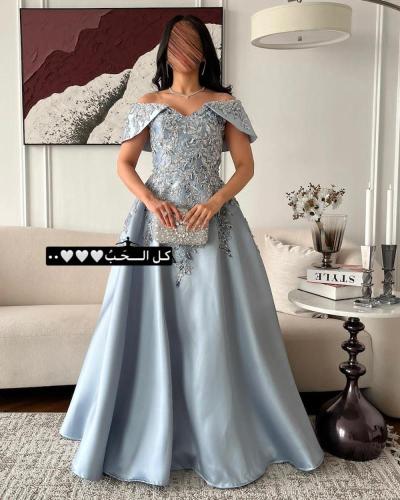 فستان نسائي سهره خامة ميكادو مع خرز