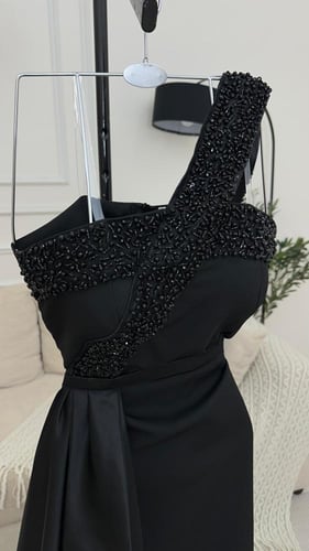 فستان نسائي سهره باربي مع تفته كوري