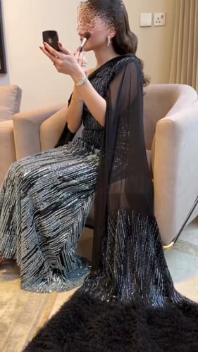 فستان نسائي شك سهره اسود الاصلي