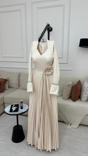 فستان نسائي سهره خامة كريب باربي