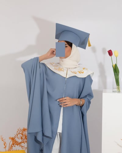عباية تخرج 2026 البشت قماش كريب تفصيل حسب الطلب