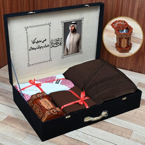 بوكس شتوي رجالي مع فرو شموة مع شماغ مع قماش ماركة...