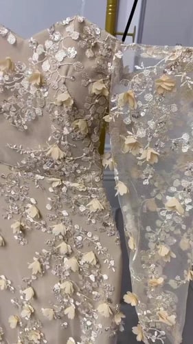 فستان نسائي سهره خامة باربي مع ترتر