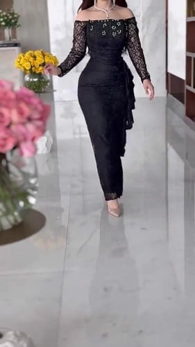 فستان سهرة قماش دانتيل