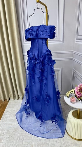 فستان نسائي سهره قماش ميكادو