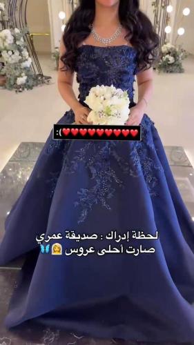 فستان نسائي سهره قماش ميكادو