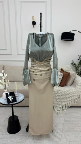 فستان نسائي سهره خامة باربي مع كرنكل