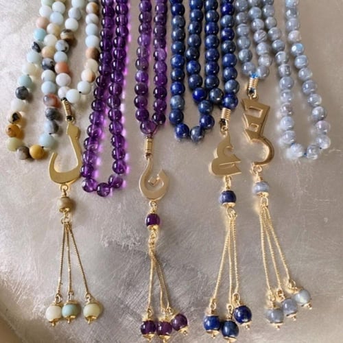 سبح احجار كريمه بالحرف