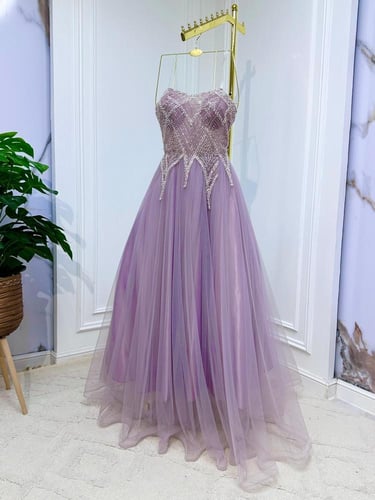 فستان نسائي خامة تل سهرة خرز لمعاع في الصديرية