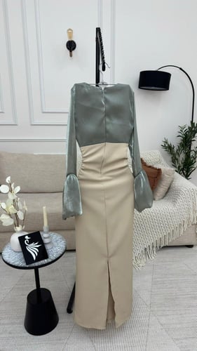 فستان نسائي سهره خامة باربي مع كرنكل