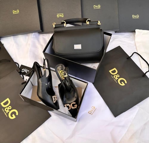 كعب وشنطه ماركة دي جي كعب وشنط ماركة D&G مع توابع...
