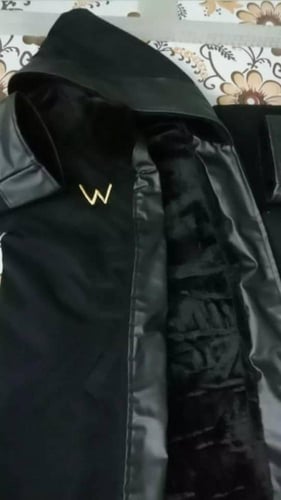 فرو شتوي رجالي فرو مع جلد طبيعي بتفصيل وتصميم حسب...