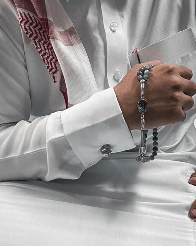 سبحة ملكية فضة إيطالي خالص عيار 925 مع نحت اسمك عل...