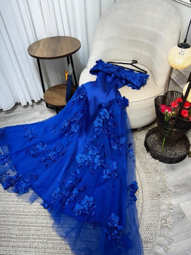 فستان نسائي ميكادو دبل كلوش ورد سهره