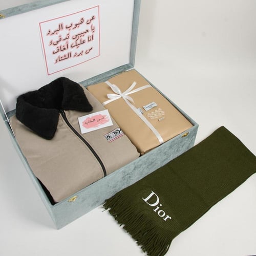 سديري رجالي شتوي مبطن بفرو مع سحاب جوخ مع قماش وشا...