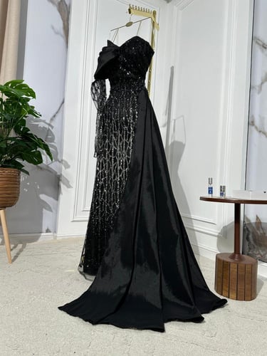 فستان نسائي سهره قماش شانطون