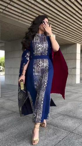 جلابيات رمضانية نسائية قماش باربي تطريز كمبيوتر