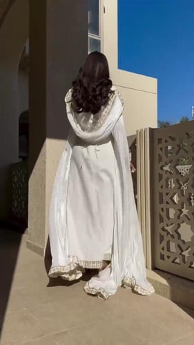 جلابيه رمضان نسائية قماش باربي تطريز كمبيوتر