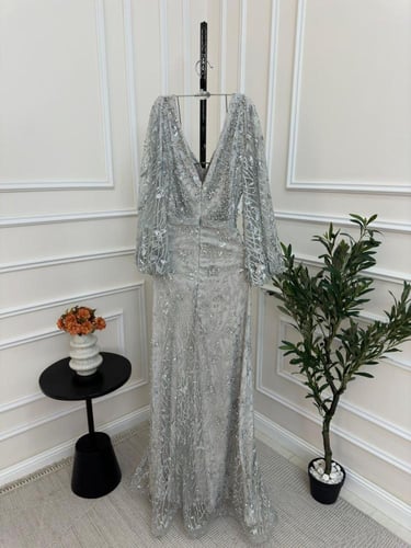 فستان نسائي سهره تل مع لولو كبس