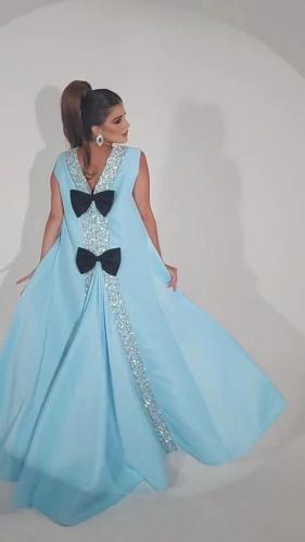 فساتين نسائي قماش تفته استرتش