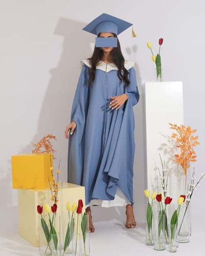 عباية تخرج 2026 البشت قماش كريب تفصيل حسب الطلب