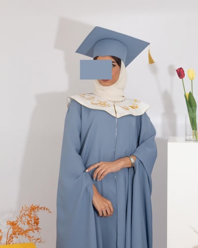 عباية تخرج 2026 البشت قماش كريب تفصيل حسب الطلب