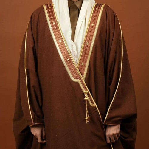 بشت رجالي شتوي ملكي فاخر قماش جوخ كشميري مع فرو وب...