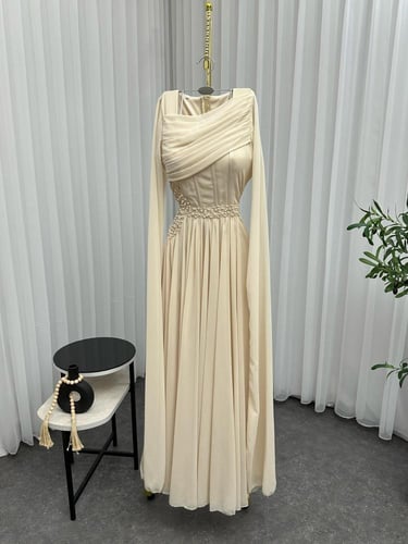 فستان سهرة قماش جورجيت