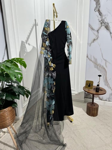 فستان نسائي سهره قماش لكرا ستريتش