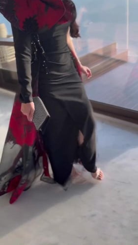 فستان نسائي سهره خامة تفته كريب