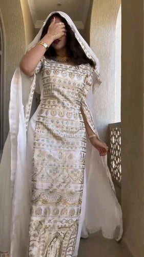 جلابيه رمضان نسائية قماش باربي تطريز كمبيوتر