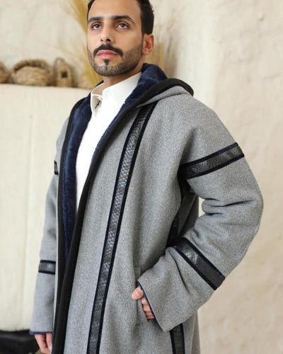 فرو شتوي رجالي ملكي كشميري فاخر