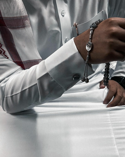 سبحة ملكية فضة إيطالي خالص عيار 925 مع نحت اسمك عل...